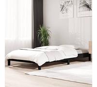 Vopese Stack Bed, Space-Saving Stackable Wooden Bed Frame 75 x 190 cm, Solid Pine Wood with Rustic Knots, Compact Twin Size Bed for Small Bedrooms or Guest Rooms