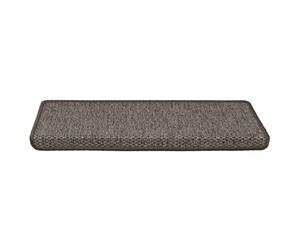 Vopese Stair Mats, Self-adhesive Non-slip Pedals with Sisal Look, 30 pcs 65x21x4 cm, Premium Fabric for Elderly, Children and Pets