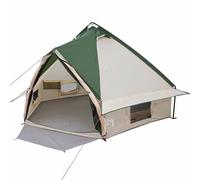 Vopese Teepee Tent 4-Person Green and Grey 388 x 320 x 169 cm Easy to install, suitable for hiking, camping, and gardening