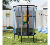 Vopese Trampoline, Mini Bouncer with Enclosure Safety Net 190H × Φ163.5cm Steel Frame EPE Foam Padding for Kids Ages 3 to 10