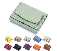 Vopetroy 2023 New Unisex Anti-Credit Card Fraud Folding Mini Wallet, Women's Foldable Short Wallet, Mini Multifunction Bifold Wallet (green)