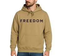 Vopetroy Freedom Hoodie Charlie Kirk Sweatshirt for Men & Women, Classic Bold Graphic Print Pullover, Casual Wear Sweat Shirt Unisex (Khaki,XL)