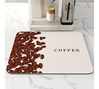 Vopetroy Kitchen Super Absorbent Draining Mat,Microfiber Dish Drying Mat for Kitchen Counter Absorbent Dish Draining Mat Extra Large (COFFE BEANS,19.68 * 23.62in)