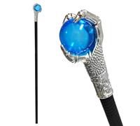 VOPIWOZ Walking Stick Halloween, Magic Wand Witch, Evil Wizard Devil Stick, Witch Wand Children, Costume Accessories for Vampires, Demons and Witches, for Halloween and Carnival Party Cosplay (Blue)