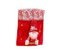 VOQGHTU Reusable Holiday Chair Cover Santa Snowman Designs Washable Fabric Simple Decoration Solution For Family Event Festival Chair Slipcovers