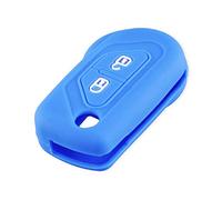 VOQOM Silicone Remote Key Fob Cover For Citroen DS3 2009-2016 Protector Cover Holder Skin 2 Buttons Silicone Car Flip Key Case Cover Blue