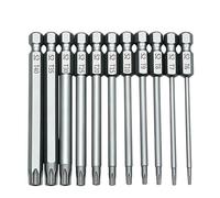 VORACIS 11-Piece Security Torx Bit Set | 100mm Long Reach | T6-T40 | Magnetic 1/4" Hex Shank | S2 Steel | Drill & Driver