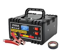 VORACIS 12V 24V Car Battery Charger | 12A Smart Automatic Battery Charger | Pulse Repair & Trickle Charging | Digital Display | AGM GEL WET EFB Lead Acid Batteries | UK Plug