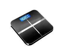 VORACIS Digital Bathroom Scales | Electronic Body Weight Scale | Tempered Glass Platform | Large LCD Display | Step-On Auto On | 180kg/400lb Capacity | kg/lb | Black | Measuring Tape