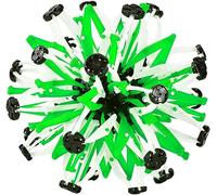 VORAE Expandable Breathing Ball, Magic Hobermans Sphere, Autism & ADHD Sensory Toy, Glow in The Dark Expanding Sphere Gift for Kids Adults (Green)