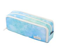 VORAE Large Pencil Case for Girls, School Pencil Case with 3 Compartments, Kids Pencil Pouch Makeup Bag for School Home Office Travel (A)
