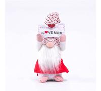 VORAE Mothers Day Gonk Ornament, Plush Valentines Gonk Handmade Gnome Dolls Mini Faceless Tomte Dwarf Elf Decoration for Mother's & Valentine's Day Gift (C)