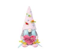 VORAE Mothers Day Gonk Ornament, Plush Valentines Gonk Handmade Gnome Dolls Spring Mini Faceless Tomte Dwarf Elf Decorations for Mother's & Valentine's Day Gift for Him Her (B)