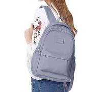 VORAE School Backpack for Girls, Waterproof Back to School Bag Suitable for Primary Secondary School, Unisex Casual Daypack Solid Color Rucksack for Boys Girls Teens (Blue)