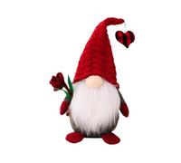 VORAE Valentines Day Gonks Ornament, Plush Mothers Day Gonk Handmade Gnome Dolls Mini Faceless Tomte Dwarf Elf Decorations Gifts for Him Her (A)