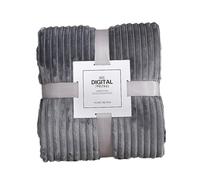 VORAE Warm Blanket for Bed, Lightweight Soft Fluffy Sofa Throw Reversible Winter Throws for Bed, Sofa, Chair, Couch, Office -100x70cm (Gray)