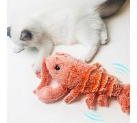 VORAE Wiggly Lobster Dog Toy, Interactive Plush Floppy Lobster, USB Rechargable Electric Moving Cat Toy for Kids Dogs Cats