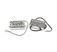 Voragrl 2Piece Openwork 12 Hole Humbucker Guitar Pickup Cover Parts Accessories for LP Electric Guitar Parts,Black 8.5 X 3.8 X 2.3cm