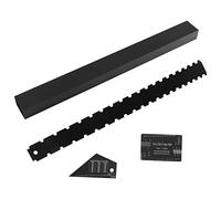 Voragrl 4Pcs Luthier Tools Kits Guitar Neck Notched Straight Edge String Action Gauge Ruler Fret Rocker Fret Leveling Beam