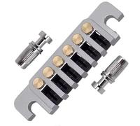 Voragrl LP Electric Guitar -6 Bridge Frame Stop Rod 70S Bridge Tailpiece Tailpiece String Code LP/SG/ES/Durable Silver