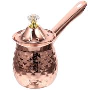 Voragrl Turkish Coffee Maker Copper Coffee Tea Maker Milk Warmer Hot Chocolate Maker Butter Melting Pot 600Ml High Guality Easy to Use
