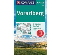 Vorarlberg 2-Set (292): Set van 2 wandelkaarten Schaal 1 : 50.000 (Kompass Wanderkarten)