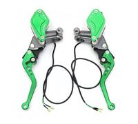 VORCENA Motorcycle Clutch Lever Handle 7/8" 22mm Universal Motorcycle Brake Handles Hydraulic Clutch Levers for Honda for Yamaha msx125(Green AA)