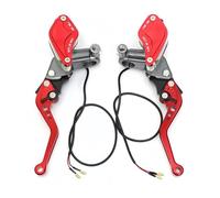 VORCENA Motorcycle Clutch Lever Handle 7/8" 22mm Universal Motorcycle Brake Handles Hydraulic Clutch Levers for Honda for Yamaha msx125(Red AA)