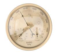 VORCOOL 3 in 1 Barometer Weather Station with Thermometer and Hygrometer Dial Indoor Air Pressure Temperature Humidity Monitor for Indoor and Outdoor use, Aluminum Alloy Compact Design
