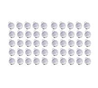 VORCOOL 50Pcs 22mm Jingle Bells Christmas Small Bell Christmas Decoration Colorful Bell Pendant for Festival Banquet Xmas Party (White)