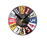 VORCOOL Magnetic Fridge Clock Retro Antique Refrigerator Magnets Sticker Wall Clock Message Stickers