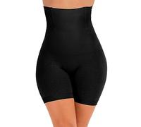 Vorcy Women Tummy Control Body Shaper High Waisted Butt Lifter Boyshort Seamless Thigh Slimming Shapewear Black