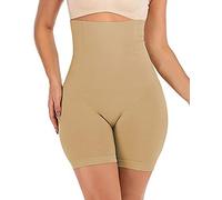 Vorcy Women Tummy Control Body Shaper High Waisted Butt Lifter Boyshort Seamless Thigh Slimming Shapewear Beige