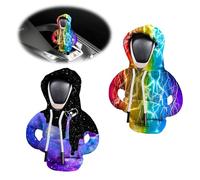 Vordpe 2 Pieces Gear knob Hoodie, Gear knob Cover, Lightning Model Hoodie, Funny Hoodie Gear Lever Decoration, car Gear Lever Accessories