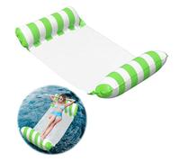 Vordpe Inflatable Swimming Bed, 4-in-1 Pool Water Hammock, Air Mattress Pool, Pool Lounger, Summer Games, Beach Party, Swimming Pool, Beach Water Toy (Green)