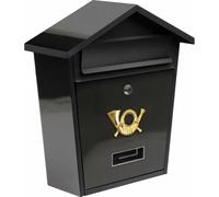 VOREL Mailbox 380x320x105mm Black 78580