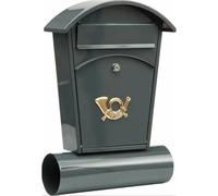 VOREL Mailbox 380x320x105mm Black 78585