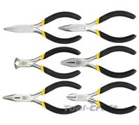 Vorel mini pliers set 6 pcs 125 mm long for electronics, garage and craft
