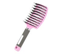 Voremy Ultra Detangler Magic Brush, Anti-Static Boar Bristle Hair Brush, Fast Blow Drying Hairstreaq Detangling Brushes for kids Women Men Long, Thick, Thin, Curly, Tangled Hair (Pink)