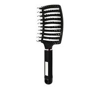 Voremy Ultra Detangler Magic Brush, Anti-Static Boar Bristle Hair Brush, Fast Blow Drying Hairstreaq Detangling Brushes for kids Women Men Long, Thick, Thin, Curly, Tangled Hair (Black)