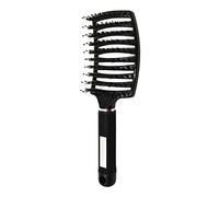 Voremy Ultra Detangler Magic Brush, Anti-Static Boar Bristle Hair Brush, Fast Blow Drying Hairstreaq Detangling Brushes for kids Women Men Long, Thick, Thin, Curly, Tangled Hair (Black)