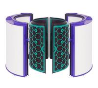 VOREXA 360° Glass HEPA Air Purifier Filter with Activated Carbon - Compatible with Dyson Pure Cool Filter (DP04, HP04, HP07, HP09, PH01, PH03, TP04, TP07, TP09) Dyson Fan Filter Replacement