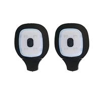 Vorfaove 2Pcs USB Rechargeable LED Beanie Cap, Hands Free Flashlight,Easy Install Quick Release Headlight Beanie Replace The Lamp