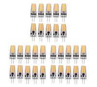 Vorfaove 30PCS G4 LED Bulb AC/DC12V-24V 3W LED G4 Light 20LED 360 Beam Angle Light 2835SMD Replace 30W Halogen Lamp,Warm White