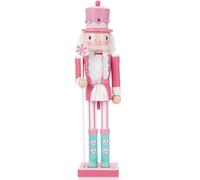 VorFor Nutcracker Soldier,38CM Nutcracker Christmas Decorations,Solid Wood Crafts Ornament Gifts,And Indoor Christmas Decorations.