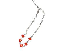 VORILO Fashion Daisy Flower Charm Charm Necklace Metal Chain Collar Necklaces Sweet Cool Clavicle Chain Choker Summer Jewelry