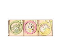 VORILO Happy Easter Decoration Wooden Bunny Eggs Chick Pendant Hanging Ornament Home Door Wall Decor Crafts Kids Gift