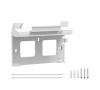 VORILO Stable Router and Power Supply Mount Bracket, Cable, White | ABS Mount for Router Areas and Tidy Cord Storage, Cable Control, Organized Indoor Device Storage