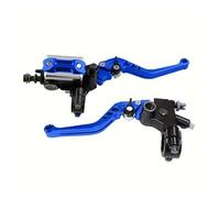 VORITEI New 2Pcs 22mm Motorcycle Handlebar for Master Cylinder Levers Handle Hydraulic Brake Pump Clutch Hand Lever(Blue)