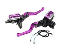 VORITEI Universal 7/8" 22mm Motorcycle Handlebar for Master Cylinder Levers Hydraulic Brake Pump Clutch Handle(Purple)